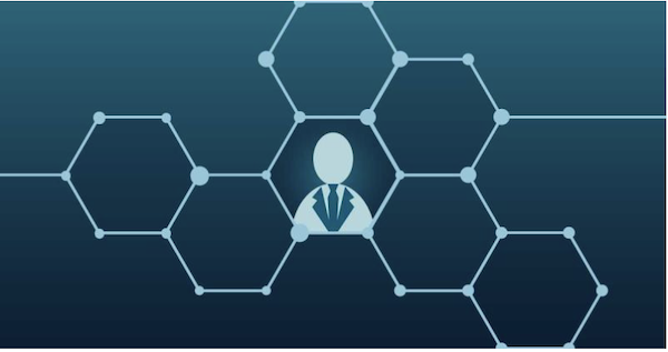 Abstract honeycomb image